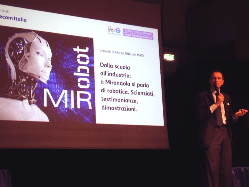 FondazioneTIM's tweet photo. "Non vogliamo fare solo filantropia ma essere il motore di un cambiamento" @Giuseppe_Recchi #MirRobot https://t.co/UuRLnfipwh