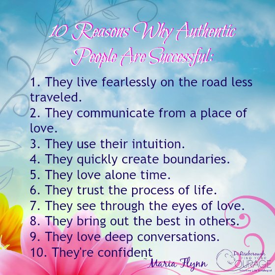 Why #Authentic people are #Successful... #JoyTrain #SuccessTrain  RT <a href="/DiRiseborough/">Di Riseborough</a>