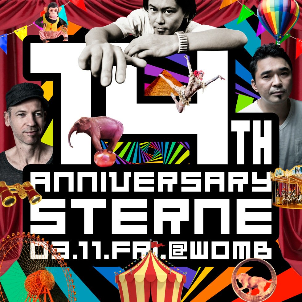 今夜は新装オープンのWOMBでVJです。石野卓球さんテクノパーティーSTERNEが14周年！ゲストはオランダからSECRET CINEMA、日本からはKEN ISHII！
womb.co.jp/event/2016/03/…