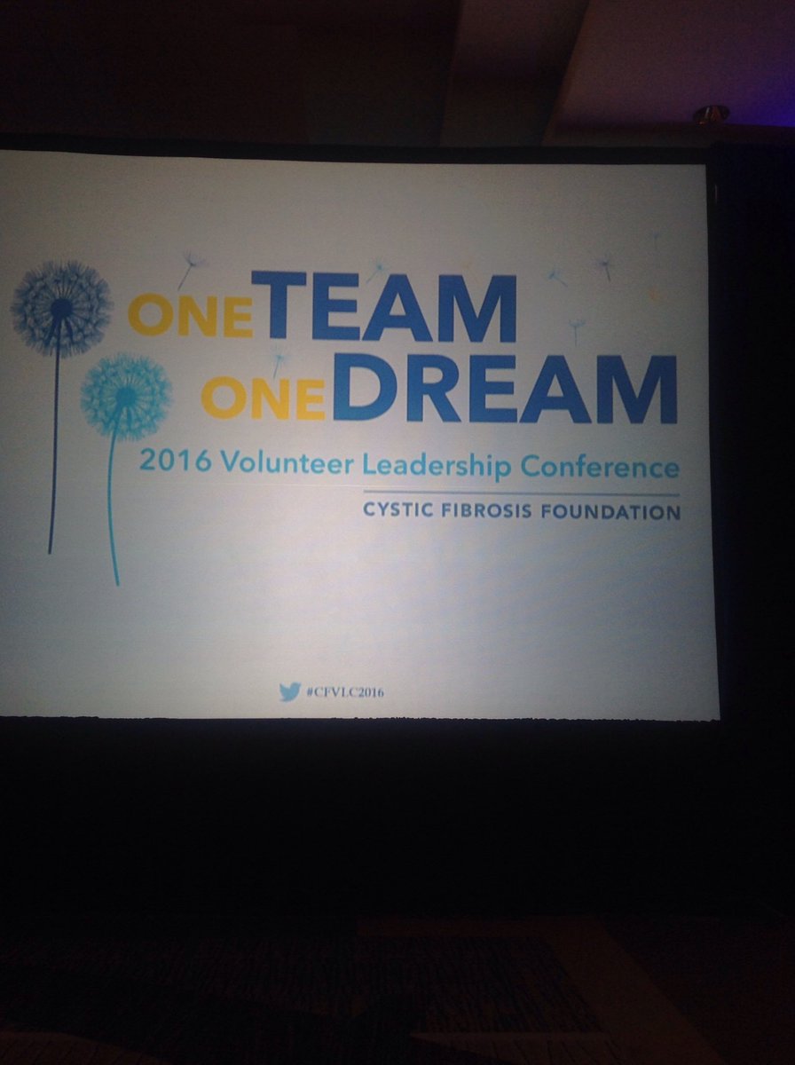MargCassalina's tweet photo. 200 NEW attendees this year #CFVLC2016 all One Team, One Dream! #cureCF Thank you for being #InThisTogether https://t.co/qFl8tJMW8E