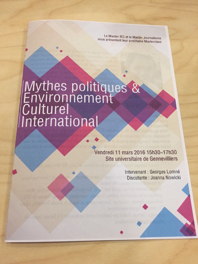 AssoEncrages's tweet image. La #MasterclassIEC commence maintenant avec Georges Lomné. #politiques #culture #international