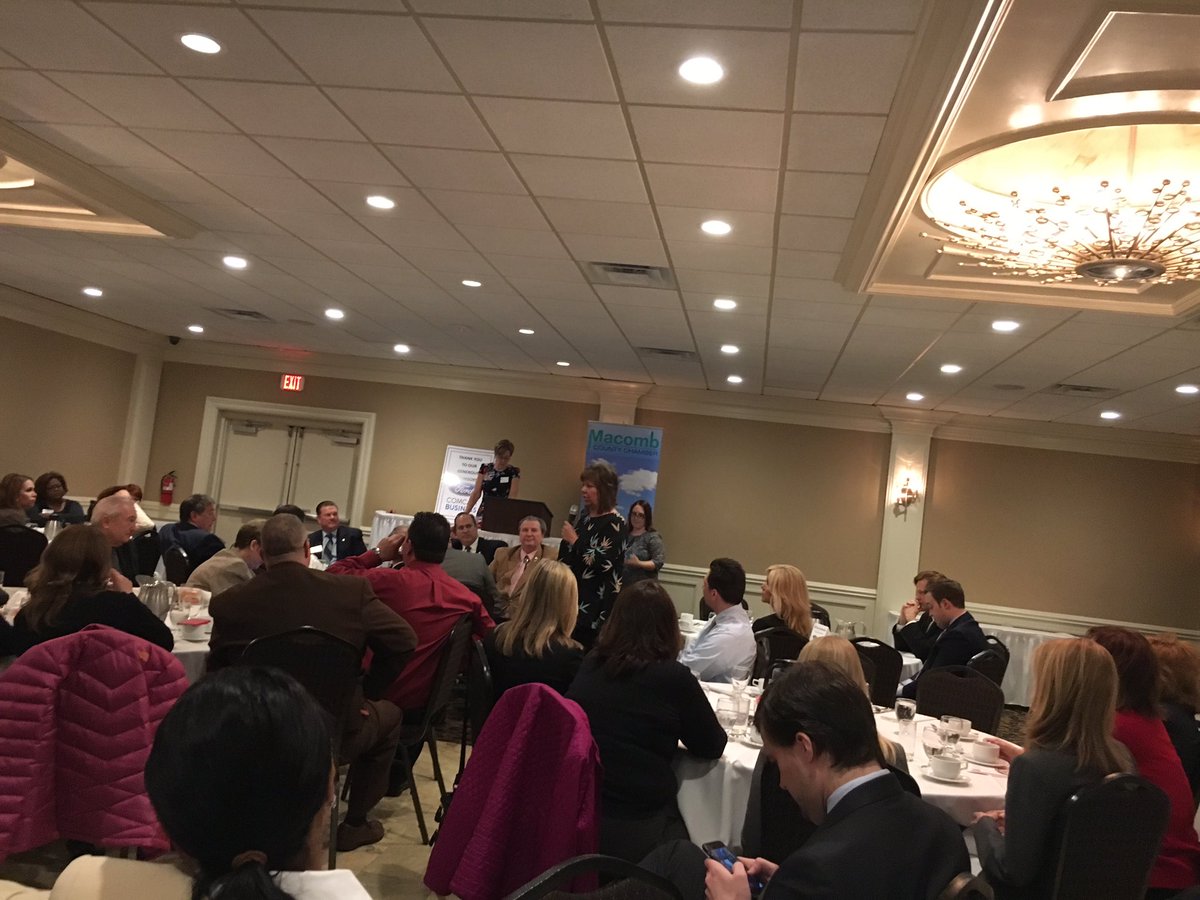 klovati's tweet photo. Issues are definitely getting hot at the Macomb County Chamber's political hot topics.#macombcountychamber # https://t.co/td9rFblVcZ