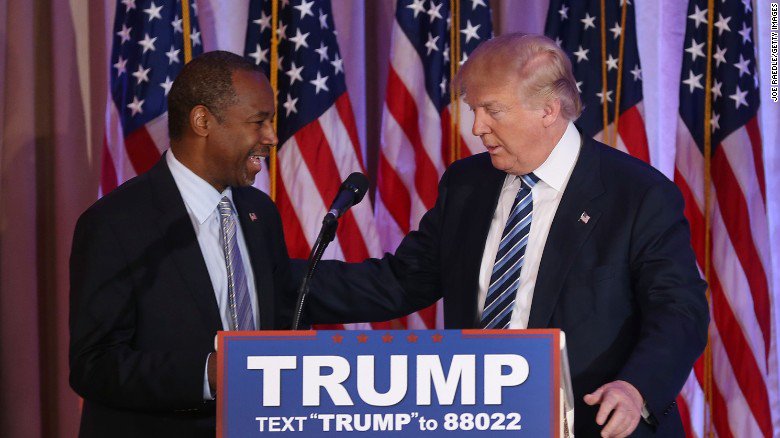 cnni's tweet photo. BREAKING: Ben Carson endorses Donald Trump https://t.co/9ZISD0h5ox https://t.co/ofwzN2BexC