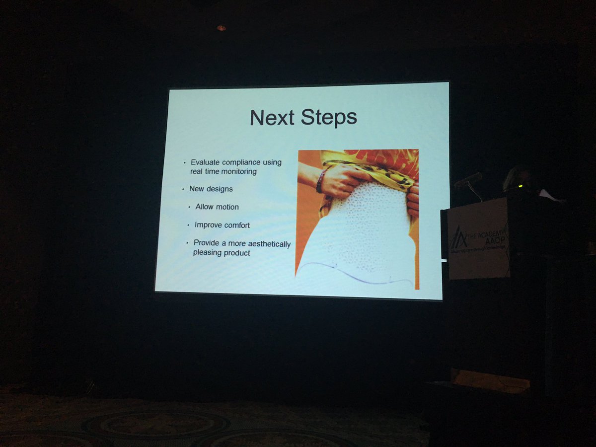 unyq's tweet photo. Many great talks about #scoliosis treatment today. Compliance, coaching and aesthetics top topics! #AAOP2016 https://t.co/37981UOjRR