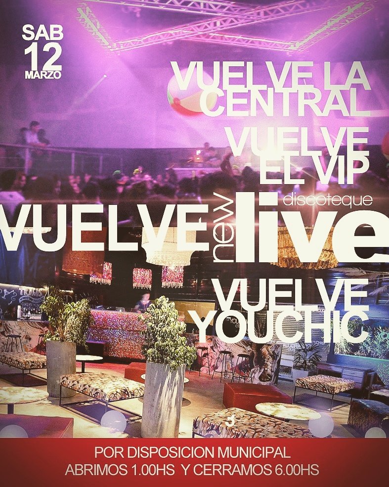 MatiPagliano's tweet photo. 💥Vuelven esas noches mágicas... Vuelve #NewLiveDisco
🔽Vuelve #Youchic
🔽Sectores diferenciados
#SomosNewLive https://t.co/ZknRHwqiks
