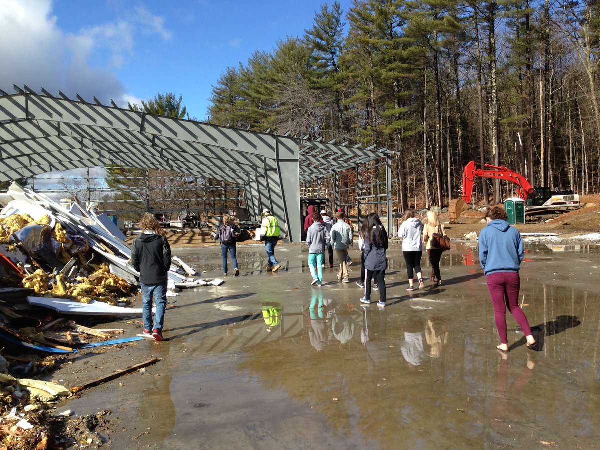 Jonathan_Schwab's tweet photo. Group getting a site tour of Jacobson Rink #nhsprojectweek https://t.co/2QQAJ3wahb