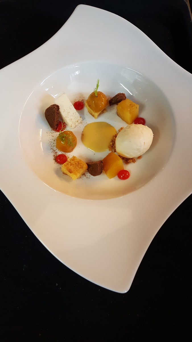 Vroeg pasen: chocolade advocaat ananas bloedsinasappel vanilleijs