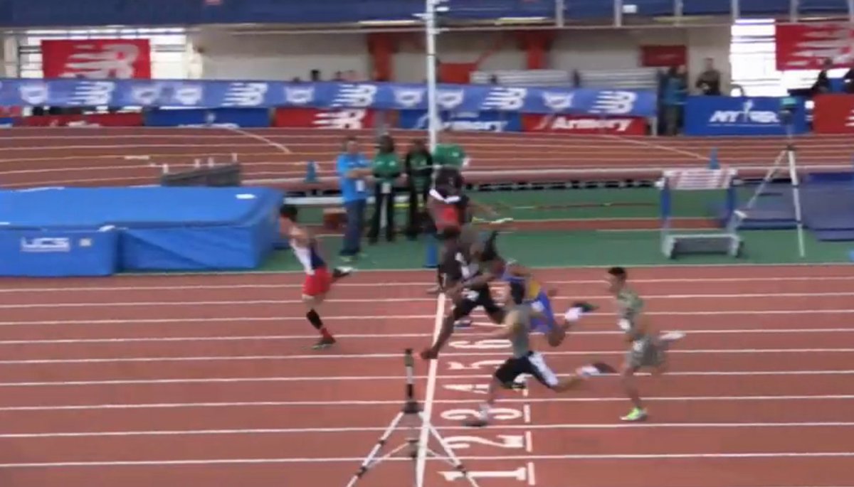 milesplit's tweet photo. Maryland state champ Tajh Gilchrist runs 6.95 to kickoff EE boys 60m prelims! #NBNationals https://t.co/6FQAnsNCWf https://t.co/AcIYIG0PN6