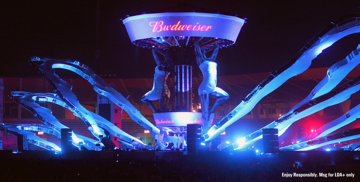BudweiserIndia's tweet photo. #TurnEverythingUp. Doing it right at #BudweiserSensation. https://t.co/6h0iAtqj0V