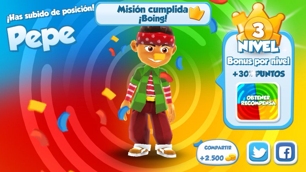 RembaYambo's tweet photo. ¡He llegado al nivel 3 con Pepe en #SkylineSkaters! https://t.co/Y93RE0JVN2 https://t.co/DzYyWZF8db
