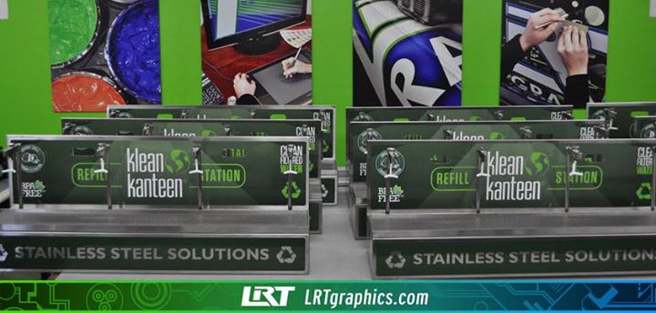 LRTGraphics's tweet image. When .@kleankanteen was gearing up for Americas Cup they asked us to put #vinylgraphics on their water fill stations