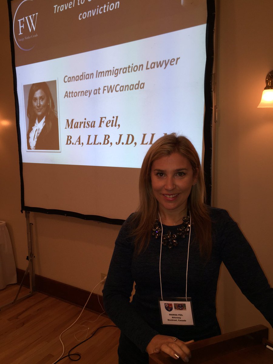 Marisafeil's tweet photo. About to go live from #Montana #macdl #conference talking about travel to #Canada 🇨🇦 after a criminal conviction https://t.co/tsVMbizqQS