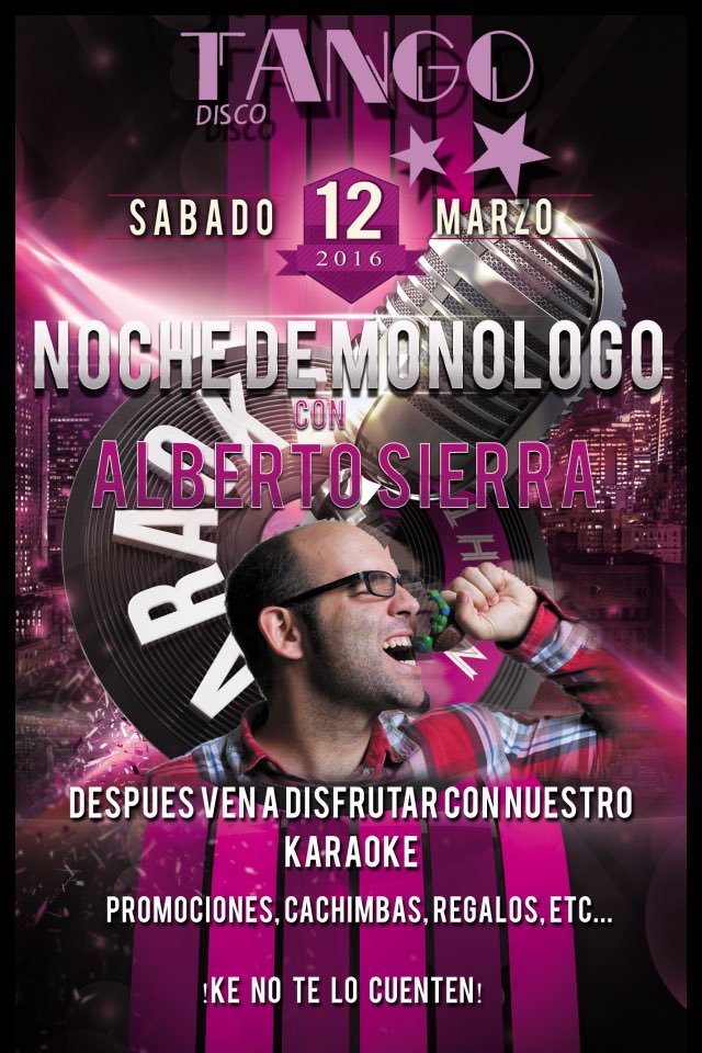 SÁBADO 12 MARZO... 23:00H... TANGO...