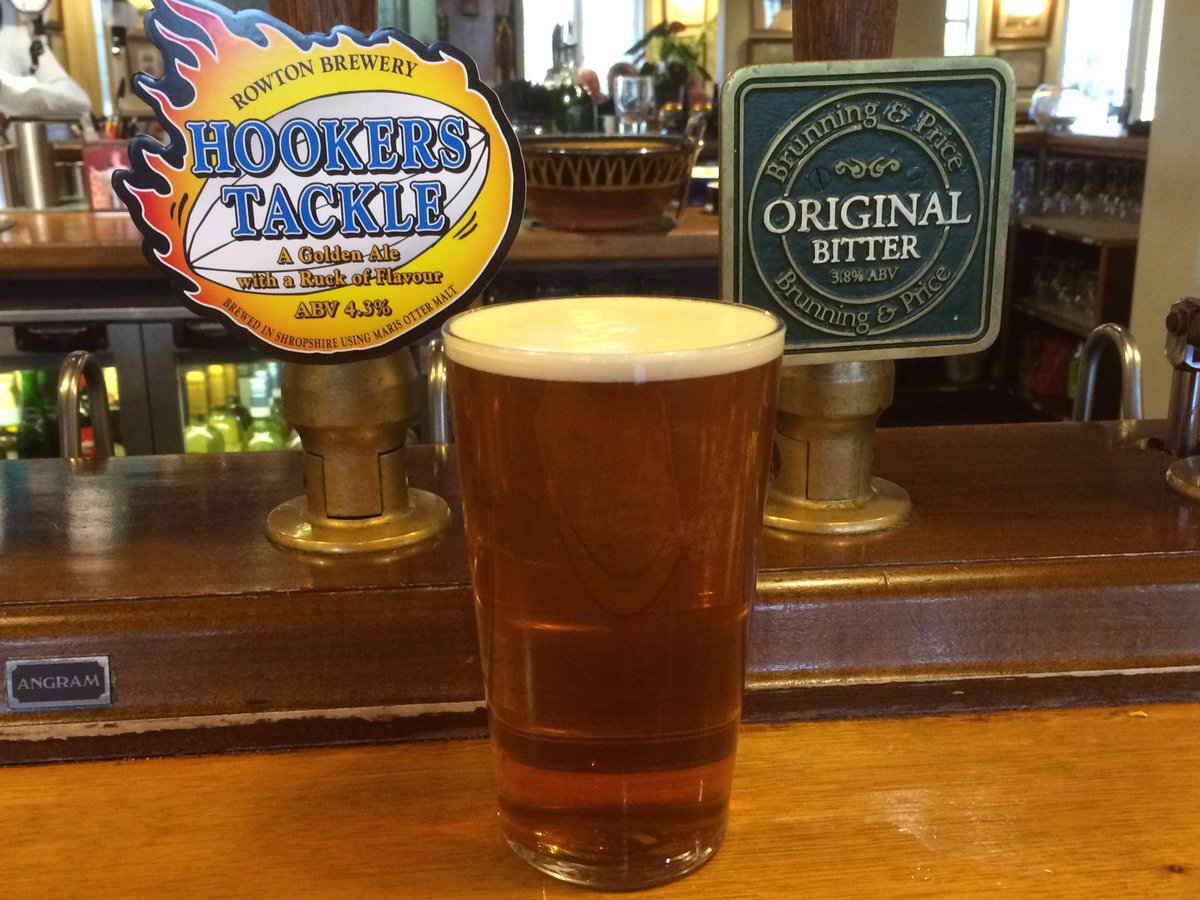 fox_pub's tweet photo. Ahead of @EnglandRugby v @WalesRugby tomorrow, we have Hookers Tackle by @RowtonBrewery for you to enjoy! #caskale https://t.co/V2uDdsjlI9