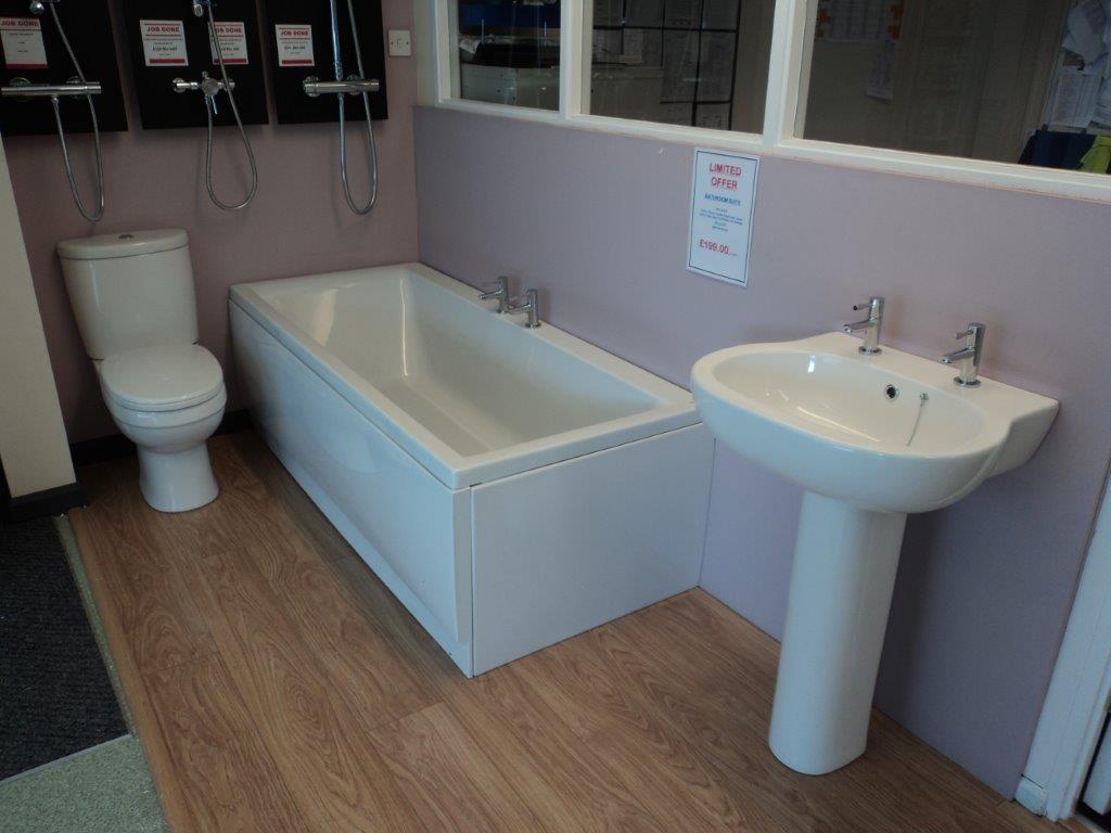 BuildbaseL's tweet photo. 1700 x 750 Double ended bath, front panel,c/c w/c with seat, basin, ped taps and wastes ONLY £199 plus vat bargain https://t.co/4uviPGNF8A