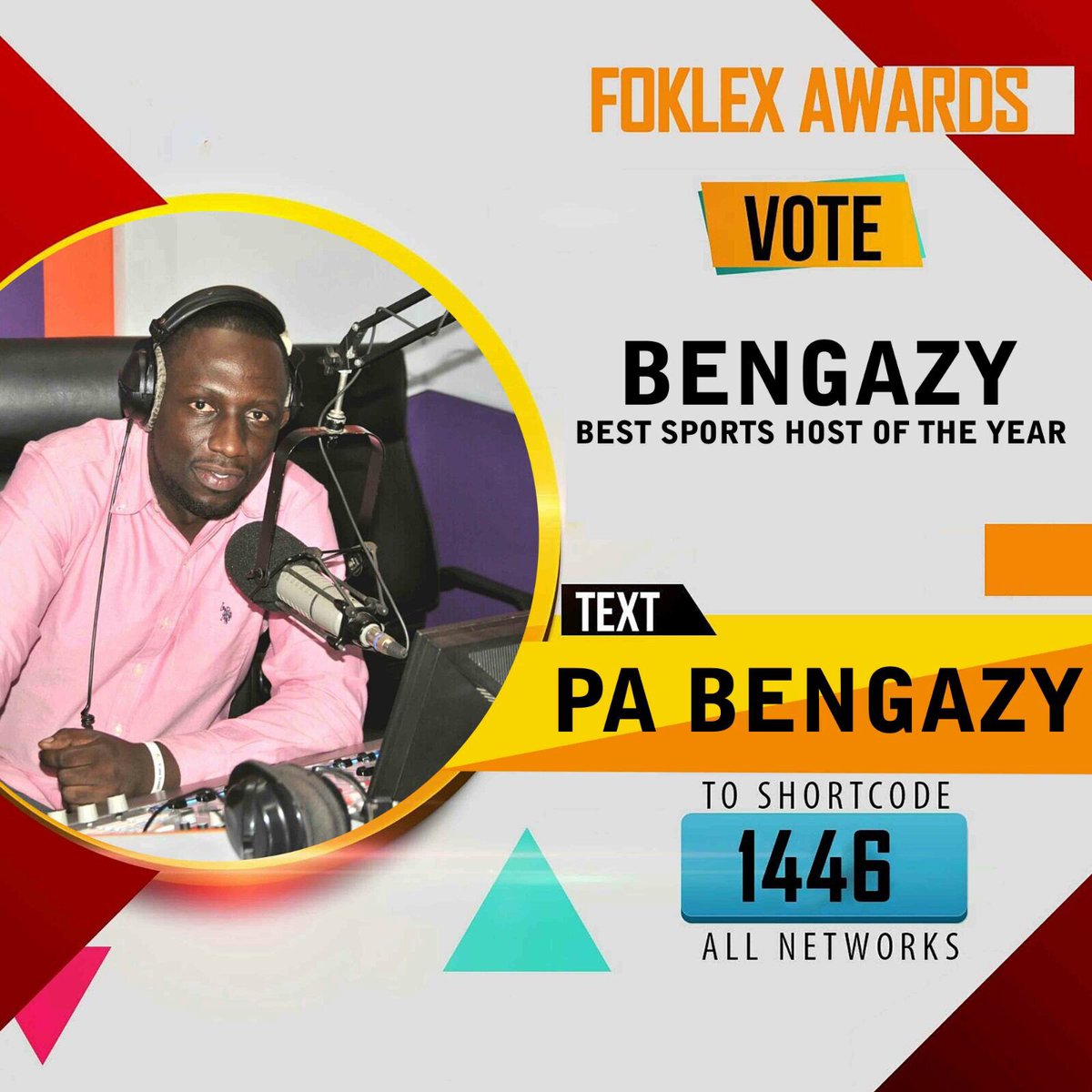 jazzy_boateng's tweet photo. A brave soldier who brings life to sports presentation @APIIGY @BENGHARZI @Akosua_stylish @DjNapok @Ultimate1069fm https://t.co/cTfyUkGunz