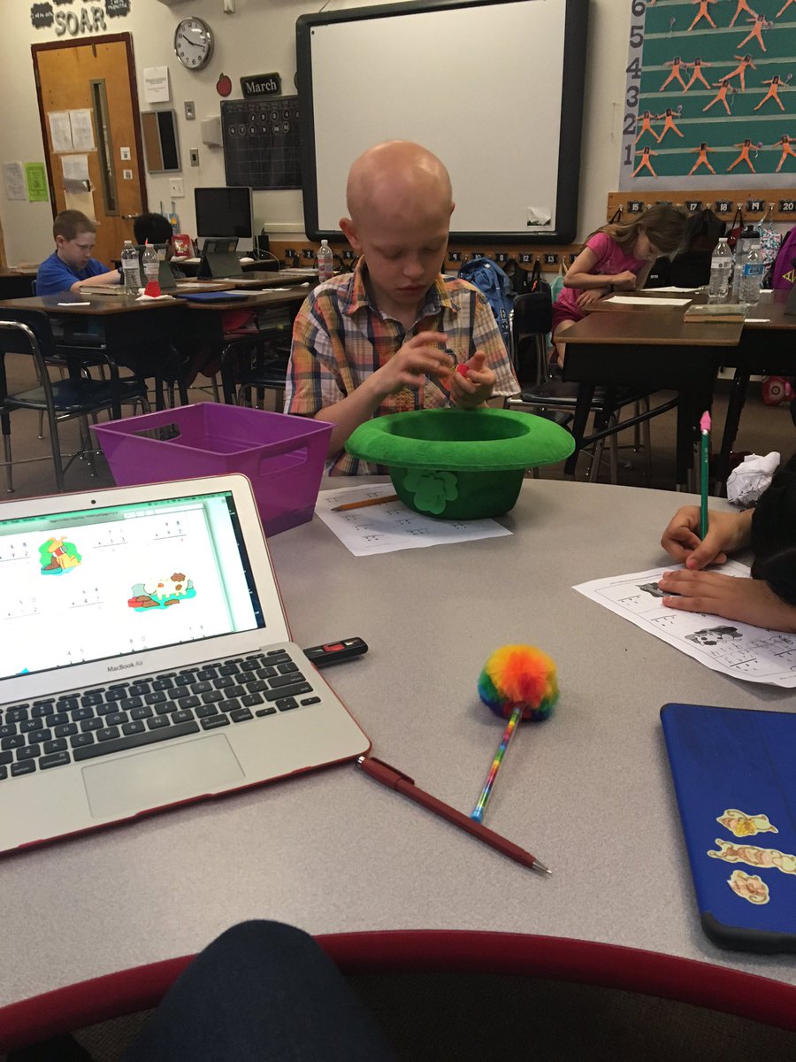 Colleenflood29's tweet photo. When you use your hat to count your math manipulatives. Happy Friday! #cgesoars #lovemyschool #learningisfun https://t.co/5RzFYaibYh
