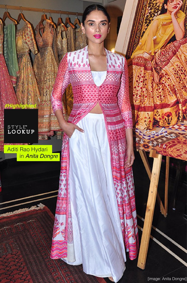 stylelookup's tweet photo. #highlighted this week. @aditiraohydari in @anitadongre | #beautiful #collection #LetsSpreadStyle https://t.co/GAnniF3TS9