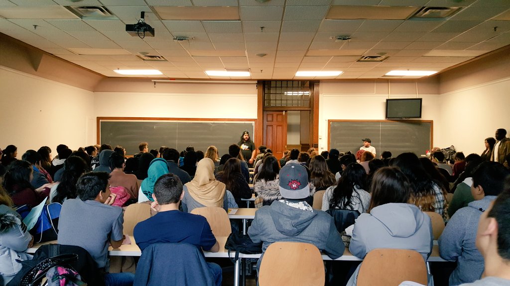 LAWSProgram's tweet photo. @TheSameGrouP kick-start the LAWS Grade 10 Global Citizenship Conference at @UTLaw. @tdsb https://t.co/mCYjFIJLLK