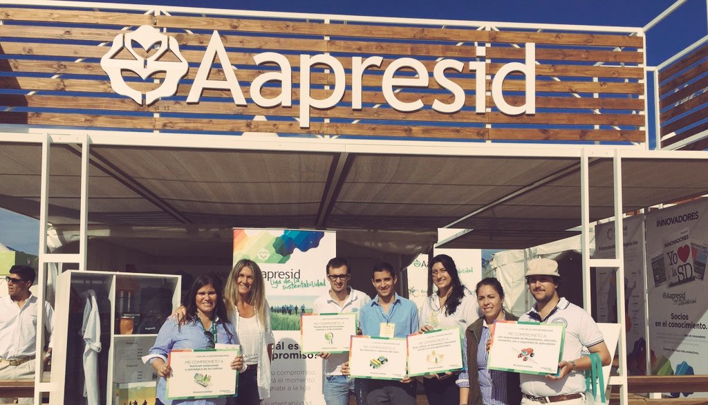 En <a href="/Expoagrocom/">Expoagro</a> nos sumamos a la #LigaDeLaSustentabilidad de <a href="/aapresid/">Aapresid</a> porque apoyamos la producción sustentable.