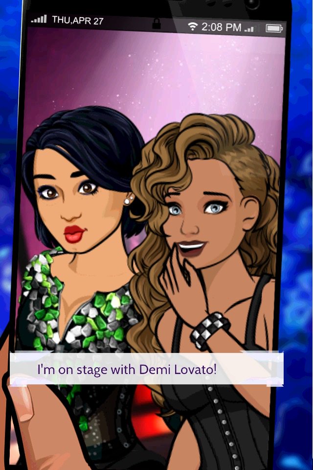 POSE__B's tweet photo. I got a photo on stage with Demi Lovato! #episode #demipathtofame https://t.co/kMMTYlb6sK https://t.co/CBNa4lfRZx