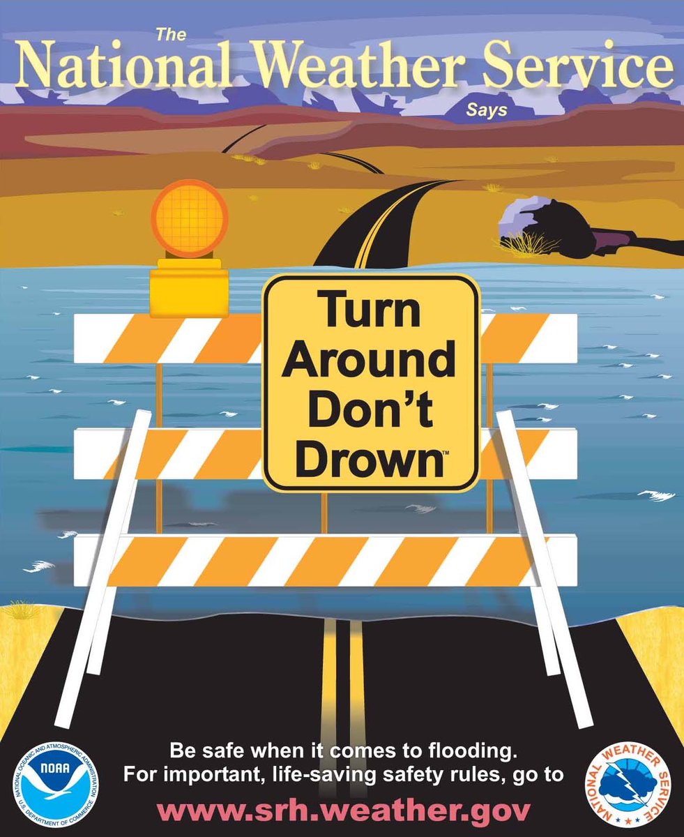 Caution many low water crossing closed thru out the Hill Country, DO NOT attempt to drive over water covered roads