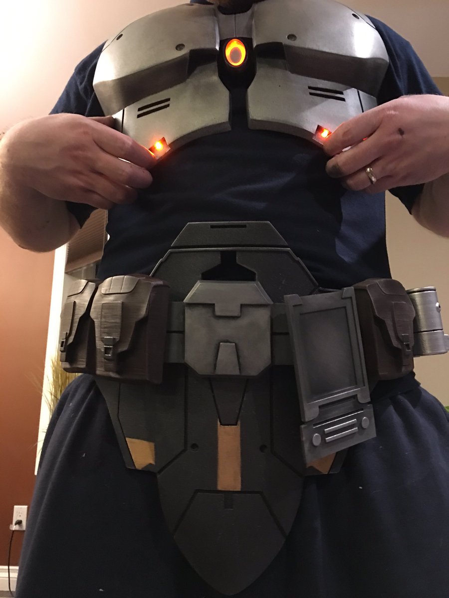 The garments aren't very Jedi-like, but it gives you an idea of what my upcoming TOR Jedi build will look like :)