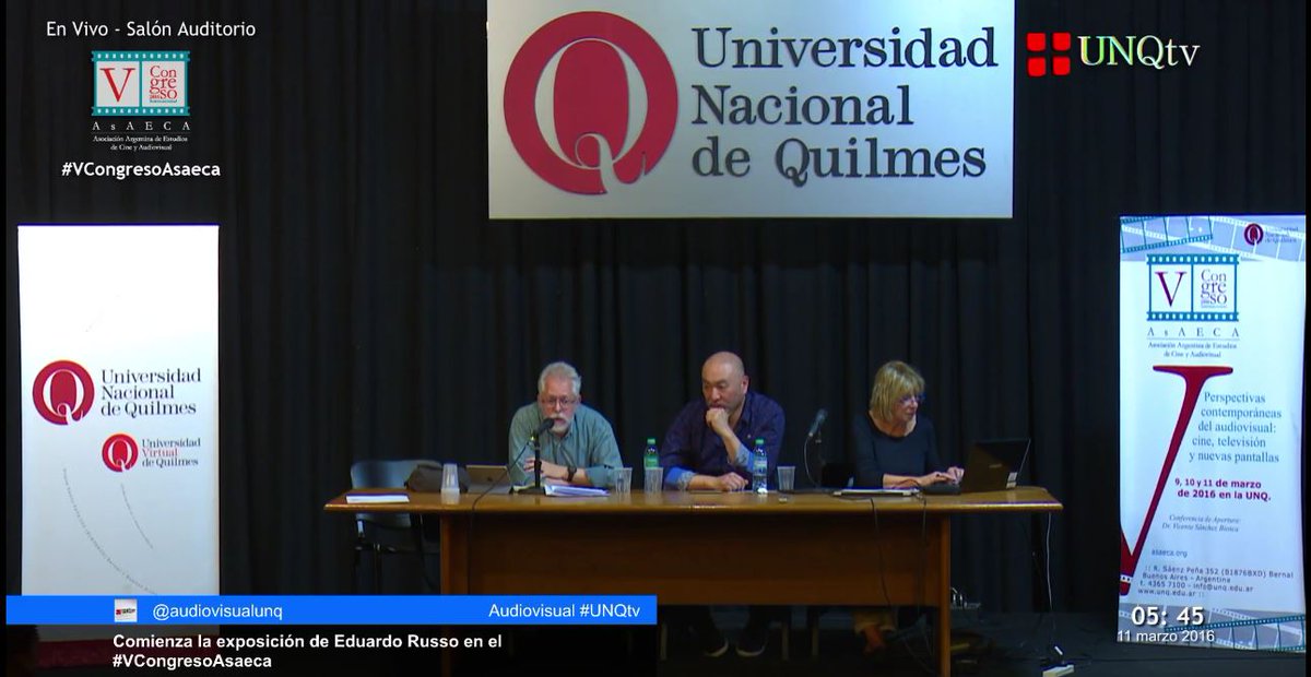 VCongresoAsaeca's tweet photo. Eduardo Russo expone en el Panel "El archivo y sus bordes: más allá de la re-presentación". #VCongresoAsaeca #UNQ https://t.co/wmmm1XLHhc