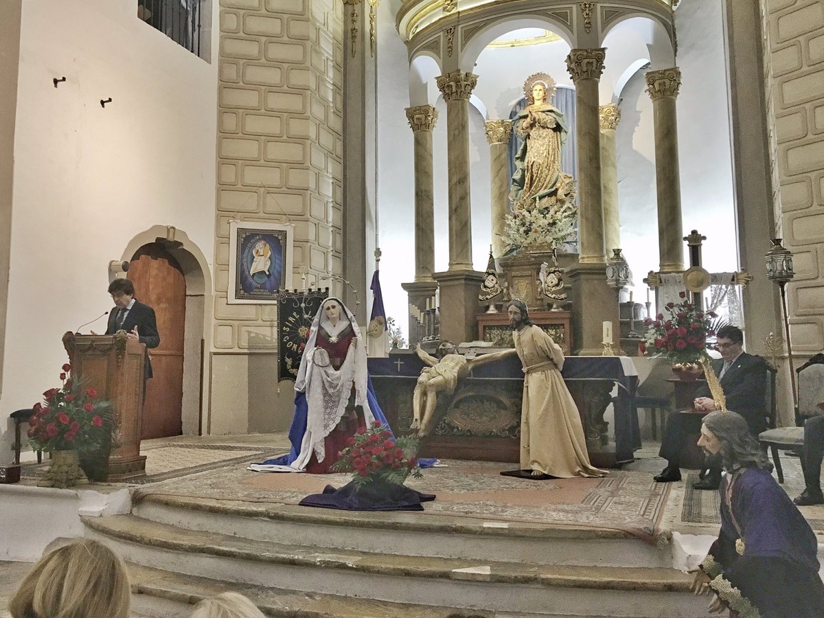 José Enrique Pardo, director del Grupo COPE en Extremadura proclama el Pregón de la Hdad de la Oración en el Huerto