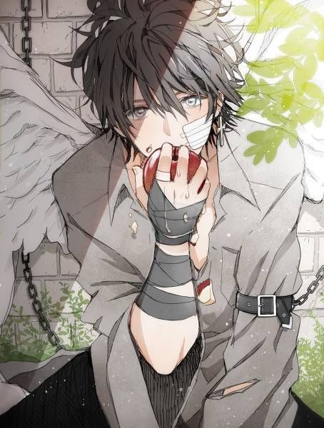 Anime, Original, Boy, Short Hair, Sad, Wings, Angel, HD wallpaper | Peakpx