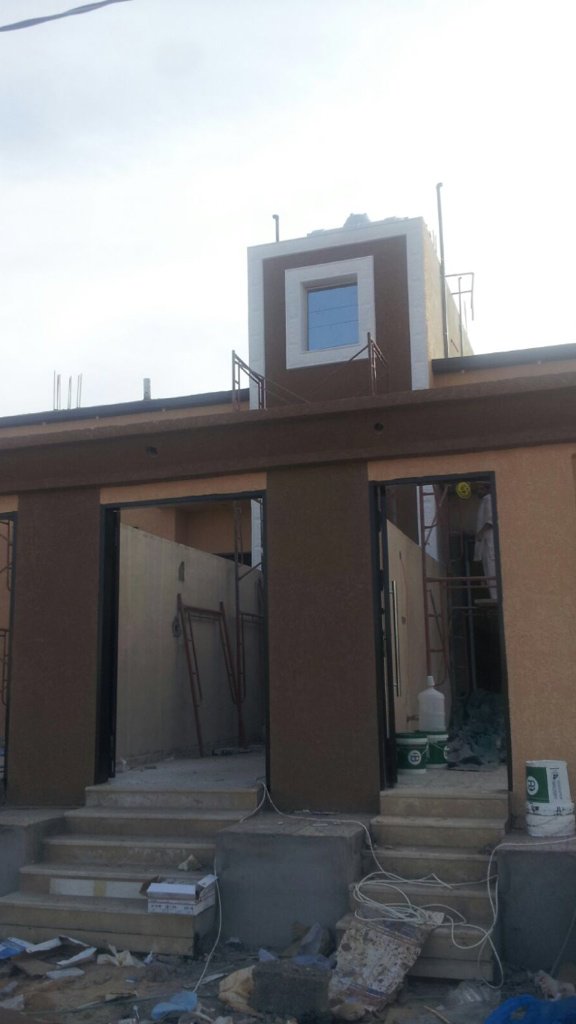 اللمسات الاخيره في عمارة عايض الحافي في الدوادمي