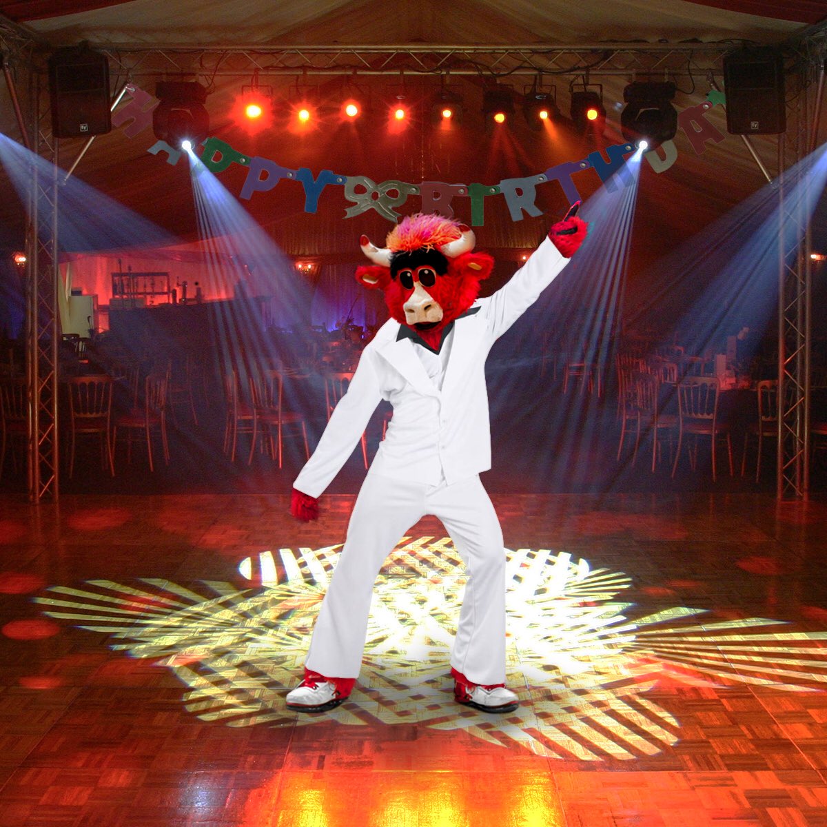 When it's your birthday, you can celebrate however you want. Happy bday to the one and only <a href="/bennythebull/">Benny</a>!