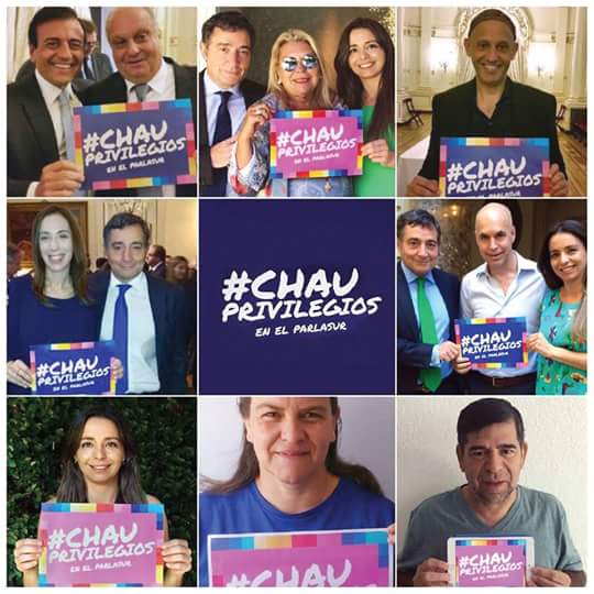 procrOficial's tweet photo. #ChauPrivilegios en el PARLASUR https://t.co/QNudv0n8OX