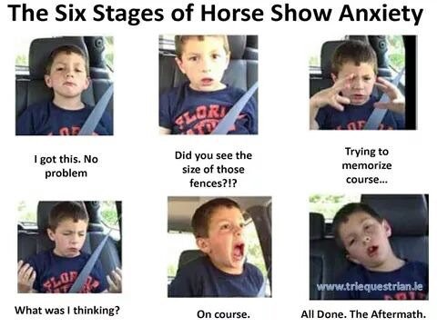 Most people who have horses can relate to this🐎#horses #equestrian #horseshow #anxiety #EquineHour #equestrianhour