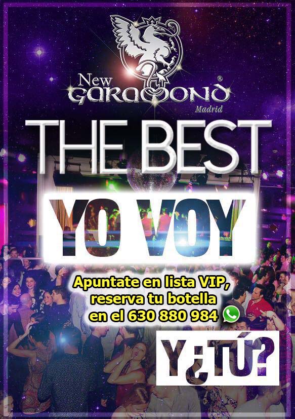 enFiestasMadrid's tweet image. Te espero este viernes en NEW GARAMOND con el mejor ambientel!
Listas Vip,info y Reservas 
630 880 984
whatsap