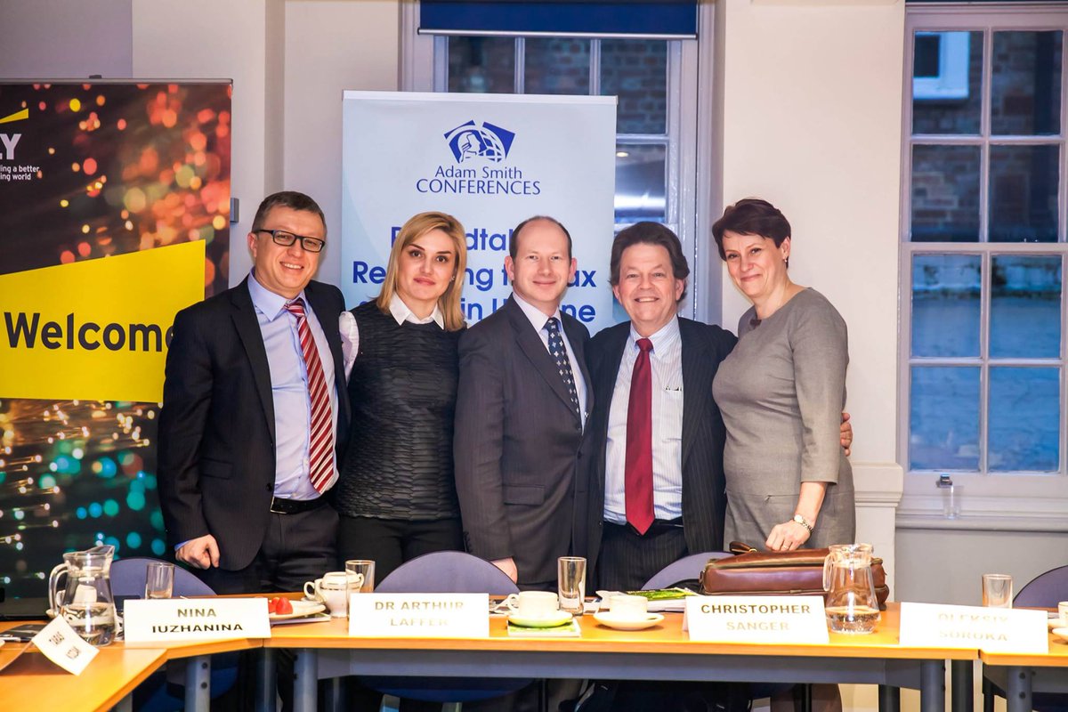 AdamSmithEvents's tweet photo. Photos of roundtable on "Reforming Ukraine's tax system" with @BetzArthur of @LafferCenter https://t.co/b7raGMrPms https://t.co/25oGBXxVHs