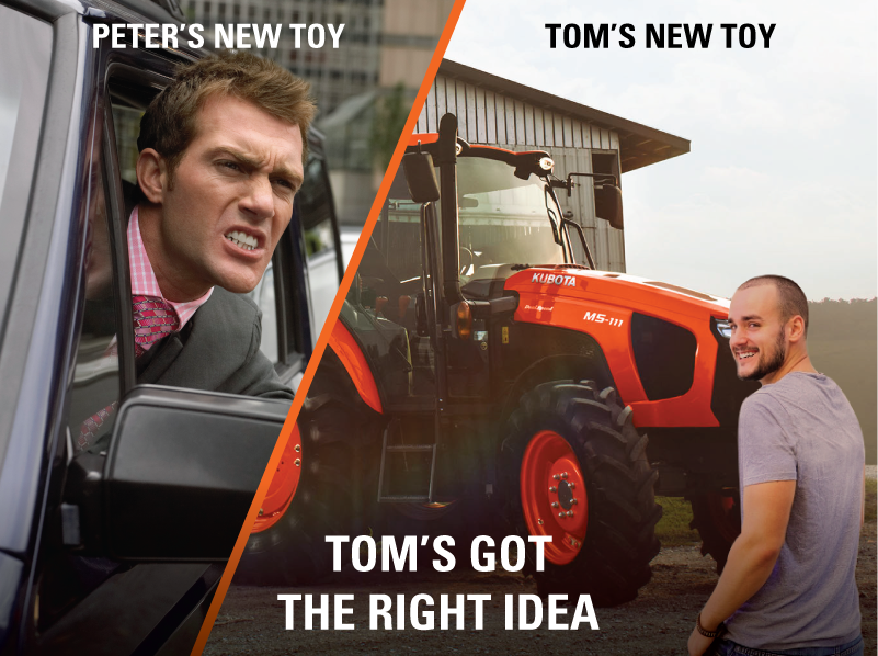 KubotaCanadaLtd's tweet image. Tom&apos;s got the right idea...#KubotaProud #CantGoWrong #BringInSpring #KubotaCares #AgChat #TomKnowsBest