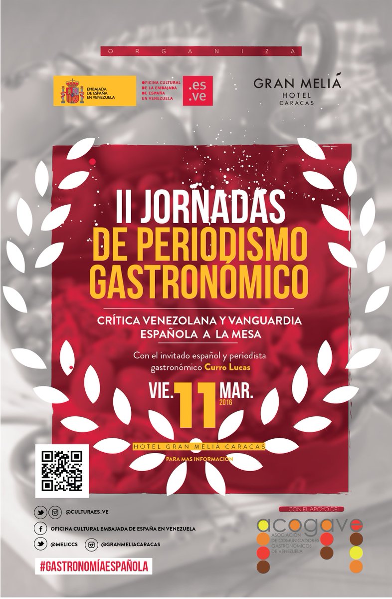 Ya estamos en las #JornadasdePeriodismoGastronómico con <a href="/CurroLucas/">Curro Lucas</a> hablando de creación de marca personal