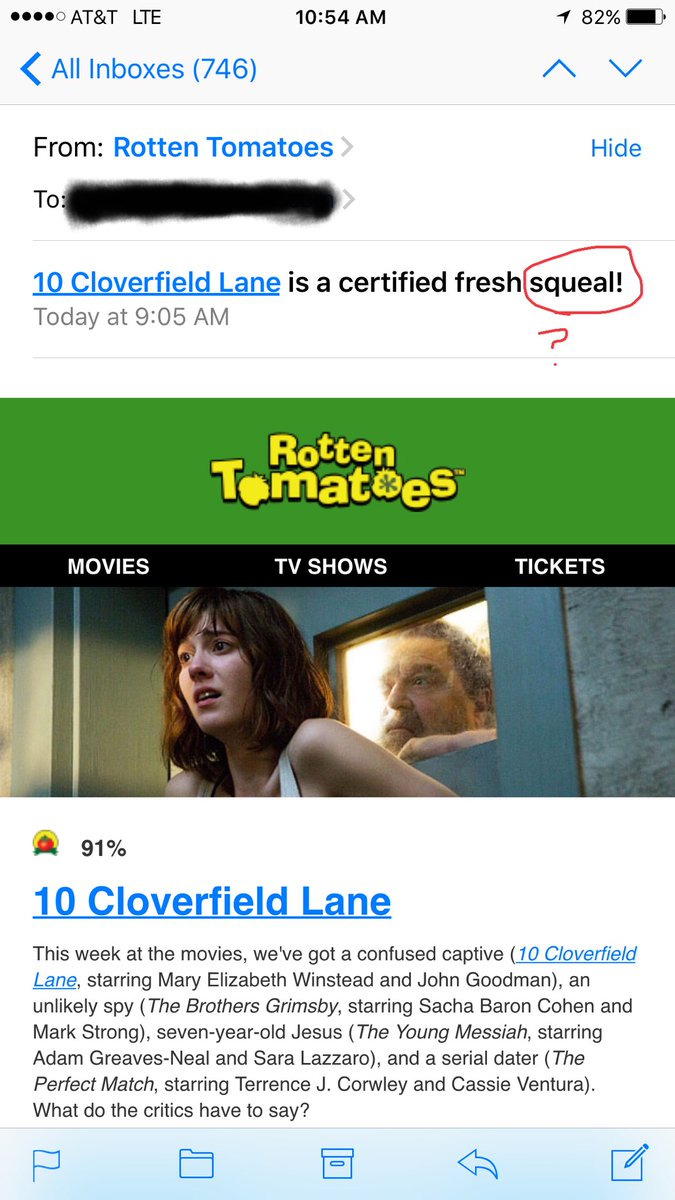 jbrewbs's tweet photo. @RottenTomatoes I love fresh squeals. https://t.co/EWZOQXqFXE