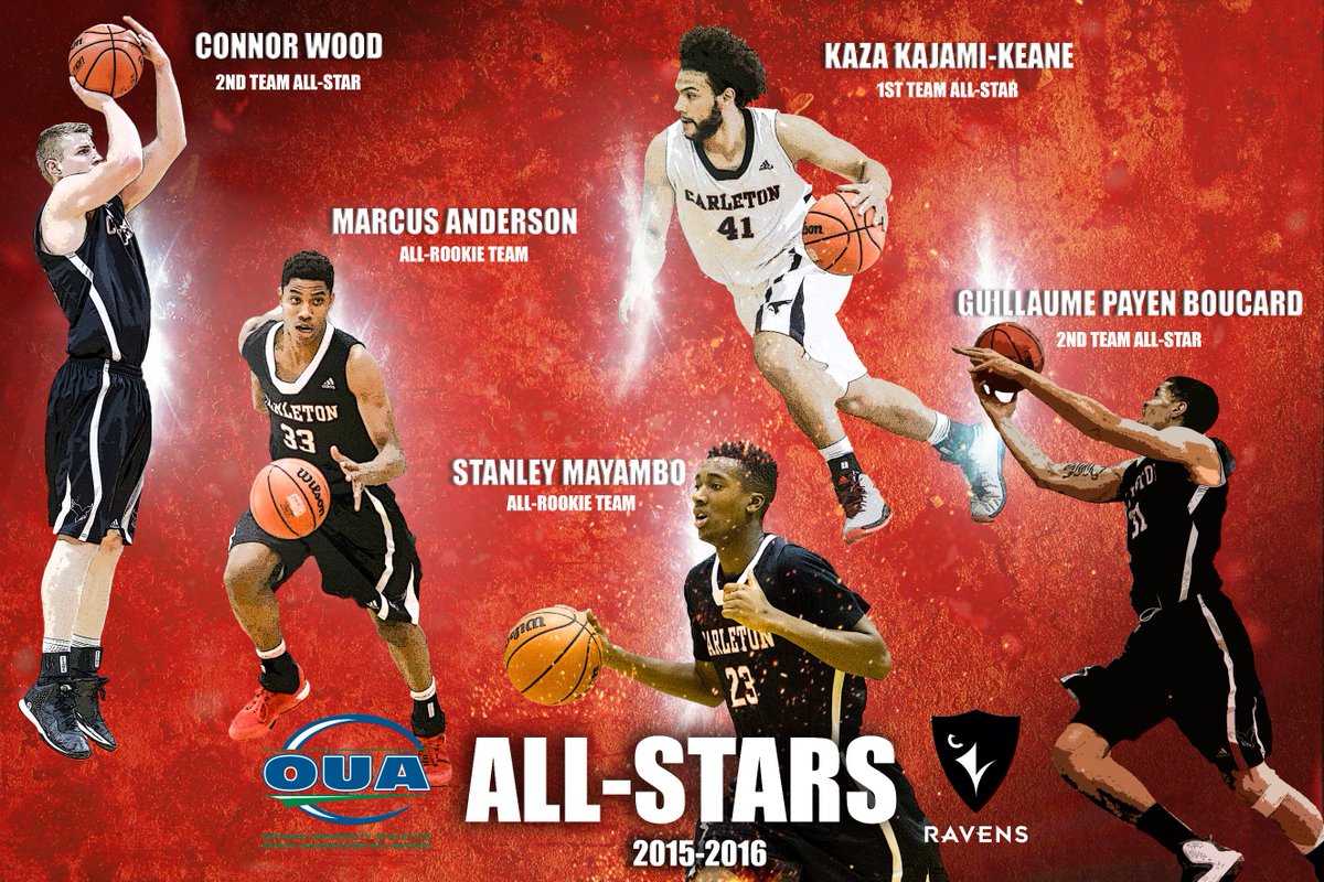 CURavens's tweet photo. Congrats to our 2015-2016 @OUAsport MBB All-Stars!

Ravens vs. Gee-Gees tonight in the OUA Semi-Finals #GoRavens https://t.co/CNSSCCfeEx