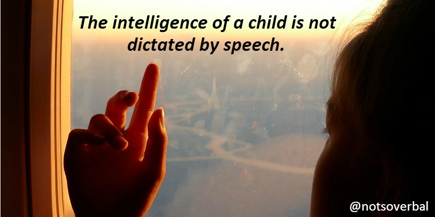 notsoverbal's tweet photo. Intelligence isn't dictated by speech. #NotSoVerbal #Autism https://t.co/7QKmcI5LVc