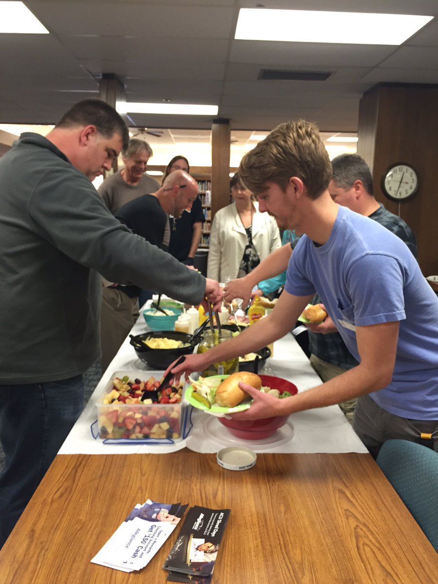 We're at <a href="/PutnamCityHigh/">Putnam City High</a> today serving lunch for the staff!