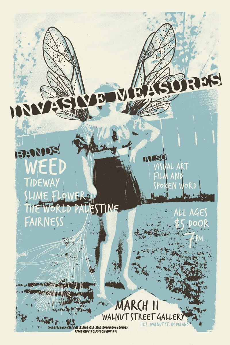 TangentLab's tweet image. Tangent Lab and Rajidae Productions presents INVASIVE MEASURES, an evening of music, art, film and words. Tonight!