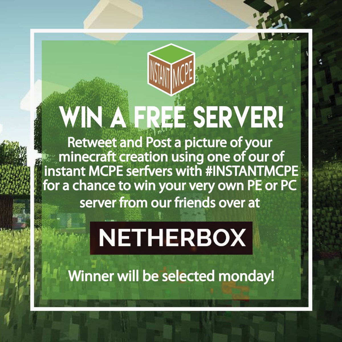 Instant Mcpe Get The Weekend Started Off Right Lets See What You Guys Can Build Instantmcpe Netherbox T Co Bfcw0ewrdr