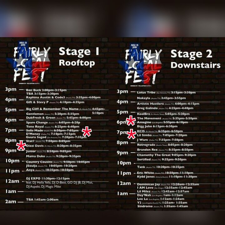 AeronotiqzInfo's tweet photo. #FairlyLocalFest Sunday at 512 Bar! #SXSW Shawty!

D'Money &amp; @DizziDavis Stage 1! @AeronotiqzInfo Pop Up ALL DAY! https://t.co/2850rsehiA