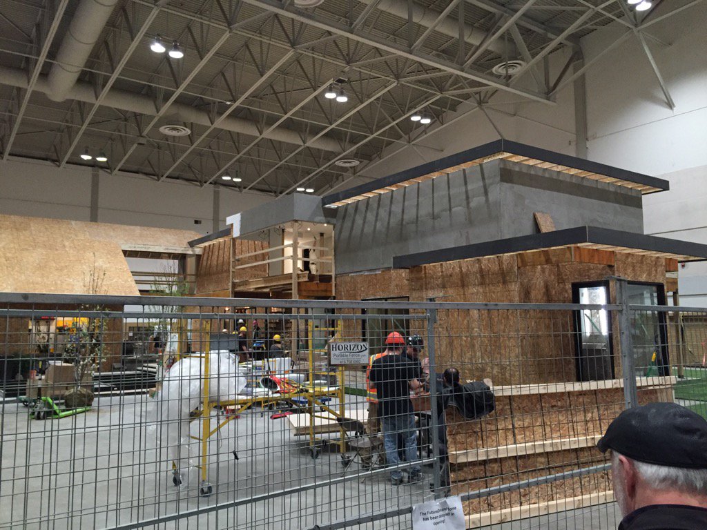 Came to see the dream home at the Toronto Home Show and its not ready for opening day!