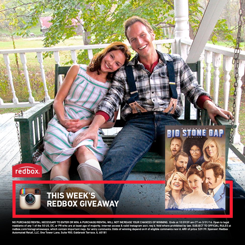 redbox's tweet photo. Visit us on Instagram to find out how you can win a Big Stone Gap prize package! #giveaway https://t.co/Pp4ZYsNzPh https://t.co/ljf4HGr2K8