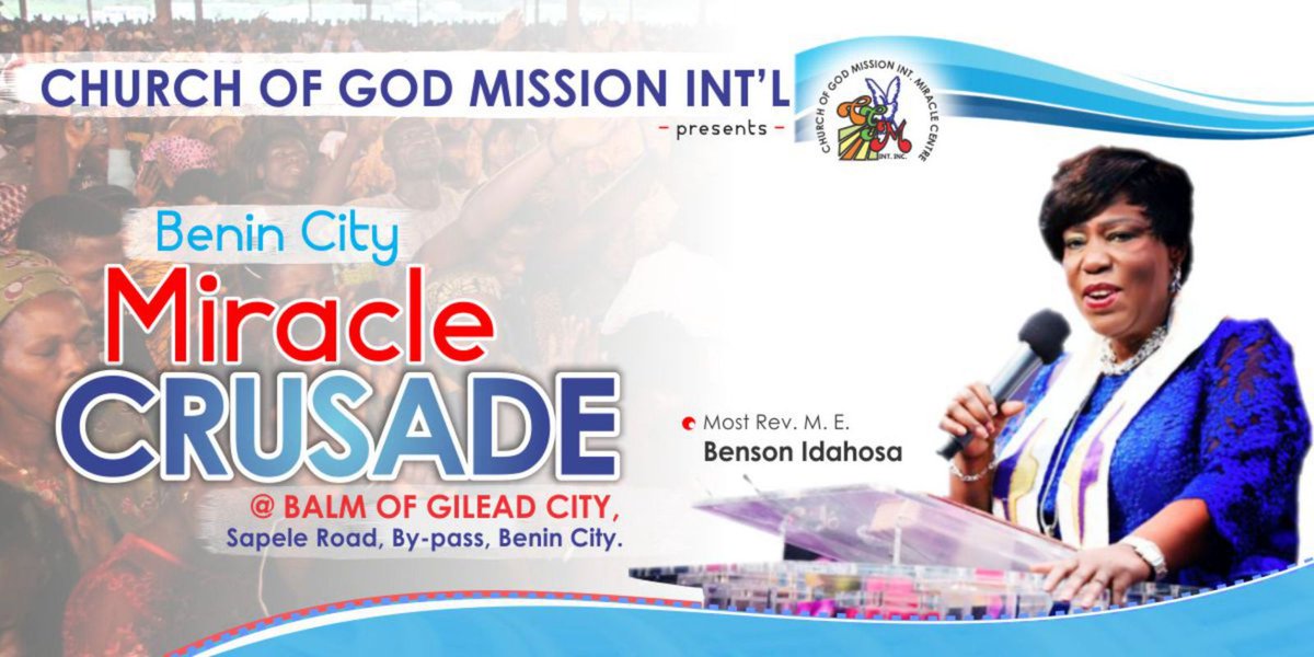 MargaretIdahosa's tweet photo. Whatever the problem is, God is mighty to save! Come with your expectations!  #CGMiBeninMiracleCrusade https://t.co/gtOjmPlYEJ