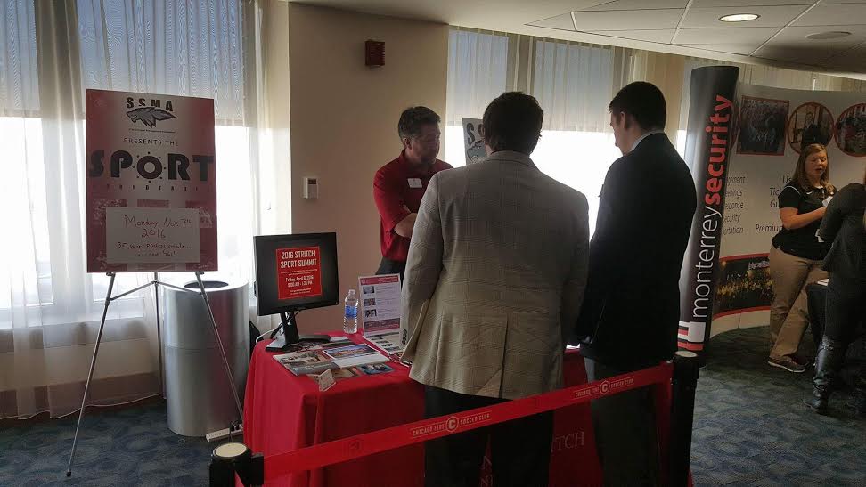 StritchSSM's tweet photo. SSM's @DanUnderberg at the @ChicagoFire networking event promoting @StritchSSM and the #StritchSportSummit! https://t.co/zzbNa3AFG4