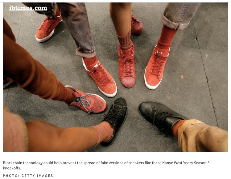 TittaHolsa's tweet image. #Blockchain Technology Could Solve The Problem Of Fake #Sneakers #TechBlockchain #FakeGoods ibtimes.com/blockchain-tec…